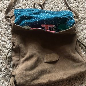NOONDAY COLLECTION Suede crossbody bag